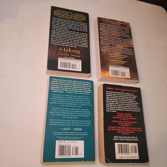 Dean Koontz Fiction 4 Book Bundle Paperback Books Suspense Mystery Novels - Picture 3 of 8